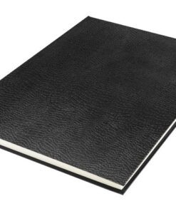 Schetsboek Kangaro A4 creme 120 grams blanco papier, 140 blz hard cover imprint slang, zwart