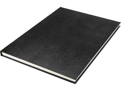 Schetsboek Kangaro A4 creme 120 grams blanco papier, 140 blz hard cover imprint slang, zwart