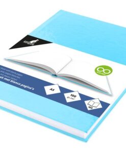 Dummyboek Kangaro A5 blauw pastel hard cover 80 blad blanco 100 grams