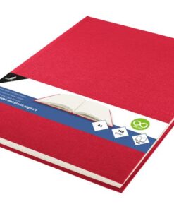 Dummyboek Kangaro A4 blanco 80 vel, rood linnen kaft