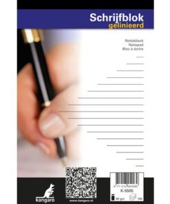 Kangaro KTC Schrijfblok Kangaro A5 lijn 60 grams 100 blad