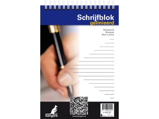 Kangaro KTC Spiraalblok Kangaro A5 lijn kopspiraal 60 grams 100 blad