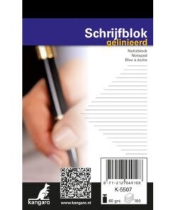 Kangaro KTC Schrijfblok Kangaro A7 lijn 60 grams 100 blad