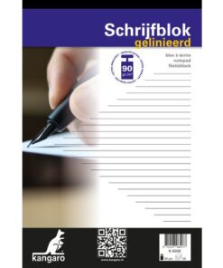 Kangaro KTC Schrijfblok Kangaro 90 grams gelinieerd