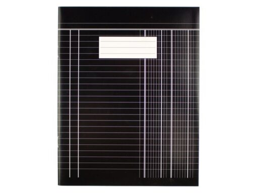 Boekhoudschrift Kangaro 40 bladzijden, 165x210mm zwart, 70  grams chloorvrij papier