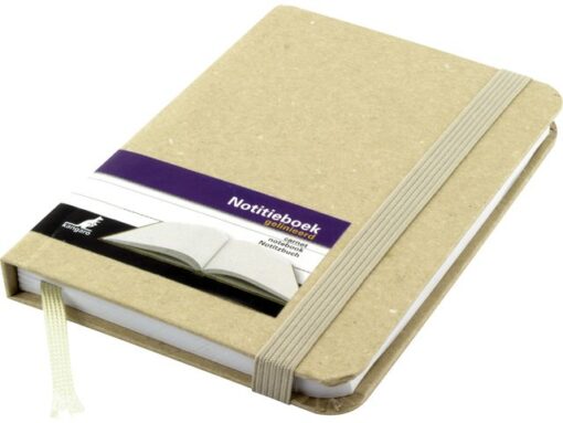 Kangaro KTC Notitieboek Kangaro met harde kraft kaft. A6 96 vel 70      grams papier, gelinieerd en met elastieksluiting