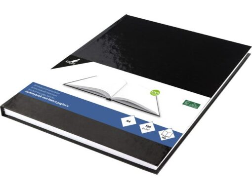 Dummyboek Kangaro A4 zwarte harde cover 80 blad 100 grams blanco papier