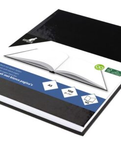 Dummyboek Kangaro A5 zwarte harde cover 80 blad 100 grams   blanco papier