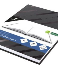 Dummyboek Kangaro A5 zwart hard dessin glans cover 80 blad  140 grams blanco