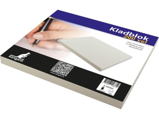 Kangaro KTC Kladblok Kangaro 23 x 19,8cm ca. 200 vel met dekblad