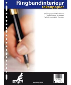 Ringbandinterieur Kangaro 23 gaats tekenpapier 120 gr. 50   vel