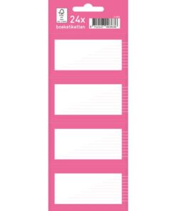 Kangaro KTC Boeketiket Kangaro 24 etiketten 6 vellen van 4 stuks roze