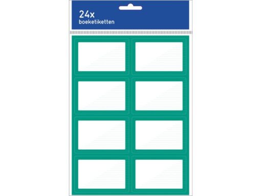 Kangaro KTC Boeketiket Kangaro 24 etiketten 3 vellen van 8 stuks groen