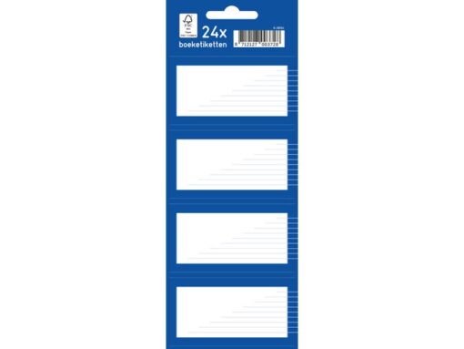 Kangaro KTC Boeketiket Kangaro 24 etiketten 6 vellen van 4 stuks blauw