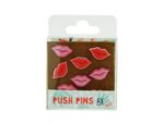 Kangaro KTC Pushpin Palms&Pizza Lippen. Setje van 8 stuks "push pins"   in de vorm van lippen.