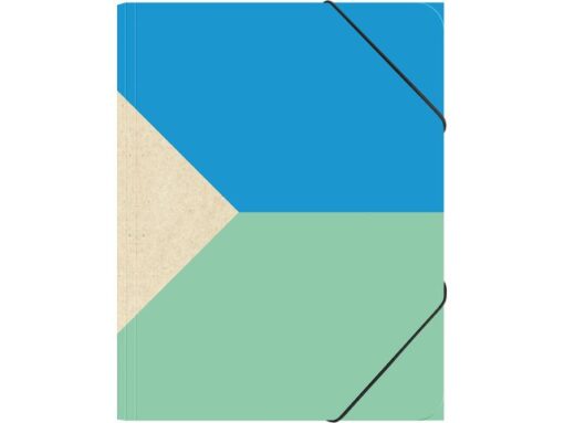 Kangaro KTC Elastomap A4 neon kraft boys A4+, met elastiek, 3 flappen.