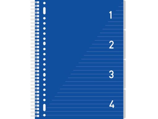 Kangaro KTC 4 in 1 blok Kangaro A4 gelinieerd. Blauwe cover