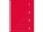 Kangaro KTC 4 in 1 blok Kangaro A5 gelinieerd. Rode cover