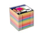Memokubus met inhoud Kangaro 9,5x9,5x9,5cm 700 vel assorti kleuren