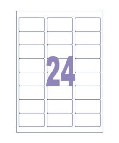 Kangaro KTC Etiket Kangaro ILK 63,5x33,9mm doos à 100 vel 24 etiketten  per A4 vel