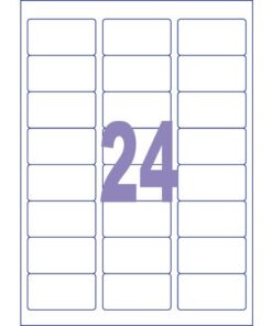 Kangaro KTC Etiket Kangaro ILK 63,5x33,9mm doos à 25 vel 24 etiketten   per A4 vel