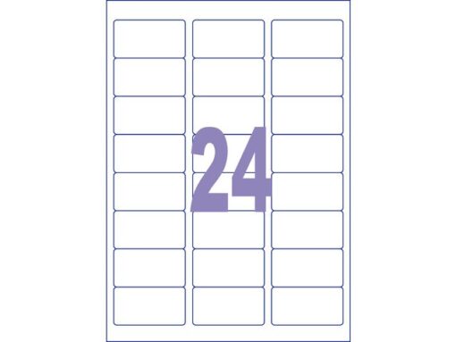 Kangaro KTC Etiket Kangaro ILK 63,5x33,9mm doos à 25 vel 24 etiketten   per A4 vel