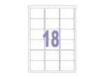 Kangaro KTC Etiket Kangaro ILK 63,5x46,6mm doos à 100 vel 18 etiketten  per A4 vel
