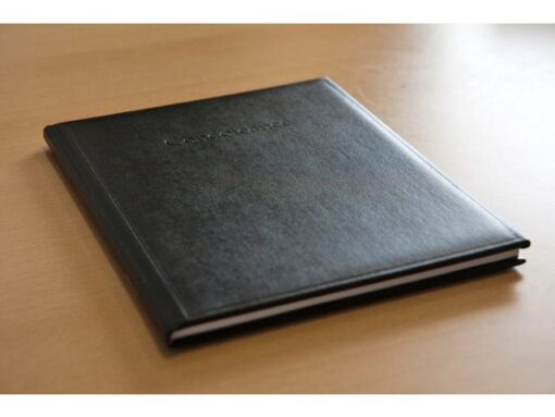 Condoleance album Kangaro 26x21cm zwart