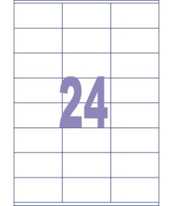 Kangaro KTC Etiket Kangaro ILK 70x36mm doos à 25 vel 24 etiketten per   A4 vel