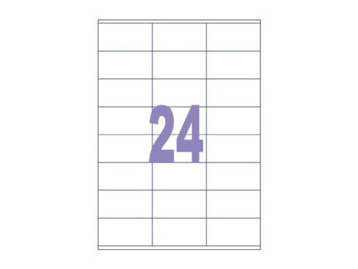 Kangaro KTC Etiket Kangaro ILK 70x36mm doos à 100 vel 24 etiketten per  A4 vel