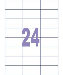 Kangaro KTC Etiket Kangaro ILK 70x37mm doos à 25 vel 24 etiketten per   A4 vel