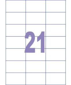 Kangaro KTC Etiket Kangaro ILK 70x42,3mm doos à 25 vel 21 etiketten per A4 vel
