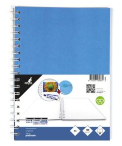 Plakboek Kangaro A5+ 120 grams 40 vel voorkant blauw 25x18cm papier(25x19cm met spiraal)