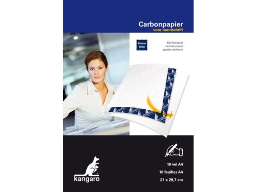 Kangaro KTC Carbonpapier Kangaro A4 21x29,7cm 10 vel blauw