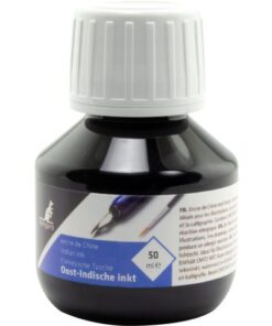 Oost Indische inkt Kangaro 50 ml zwart in flesje
