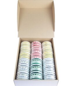 Kangaro KTC Lint Kangaro 18 spoelen kerst assorti. 4 lintjes per spoel  in 4 soorten