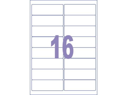 Kangaro KTC Etiket Kangaro ILK 99,1x33,9mm doos à 25 vel 16 etiketten   per A4 vel