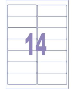 Kangaro KTC Etiket Kangaro ILK 99,1x38,1mm doos à 25 vel 14 etiketten   per A4 vel