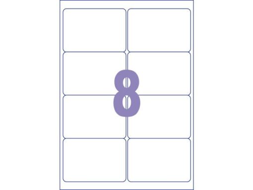 Kangaro KTC Etiket Kangaro ILK 99,1x67,7mm doos à 25 vel 8 etiketten    per A4 vel
