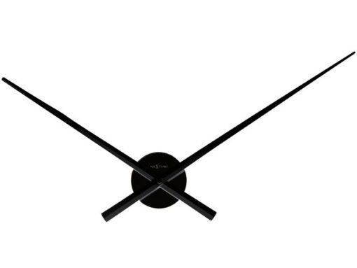 Wandklok NeXtime dia. 70 cm, zwart, 'Hands'