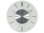 Wandklok NeXtime dia. 40 cm, melkglas, 'Stripe' Radio       Controlled