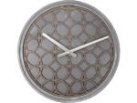 Wandklok NeXtime dia. 39.5 cm, polyresin/hout, grijs