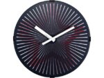 NeXtime Wandklok - Ø 30 cm Plastic Bewegende klok- Rood 'Motion     Star Red'