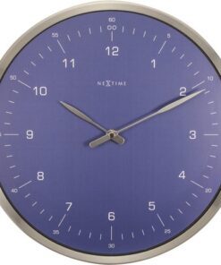 Wandklok NeXtime 60 minutes Ø33 metaal blauw