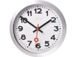 Wandklok NeXtime dia. 19 cm, geborsteld aluminium, 'Station'
