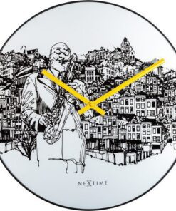 Wandklok NeXtime Sax City Ø 40 cm