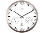 Wandklok Nextime dia 25cm wit RC aluminium Radio Controlled