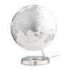 Globe Bright Chrome diameter - 30cm kunststof voet met verlic