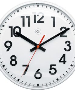 NeXtime wandklok NXT diam. 26cm kunststof wit, witte wijzerplaat