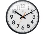 NeXtime wandklok NXT diam. 26cm kunststof zwart, witte wijzerplaat